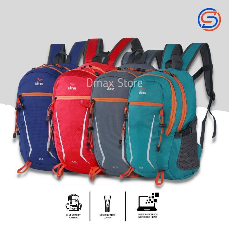 Tas Ransel elbrus 25 liter # Tas Ransel daypack elbrus 25l # Tas Punggung pria # Tas Ransel outdoor/