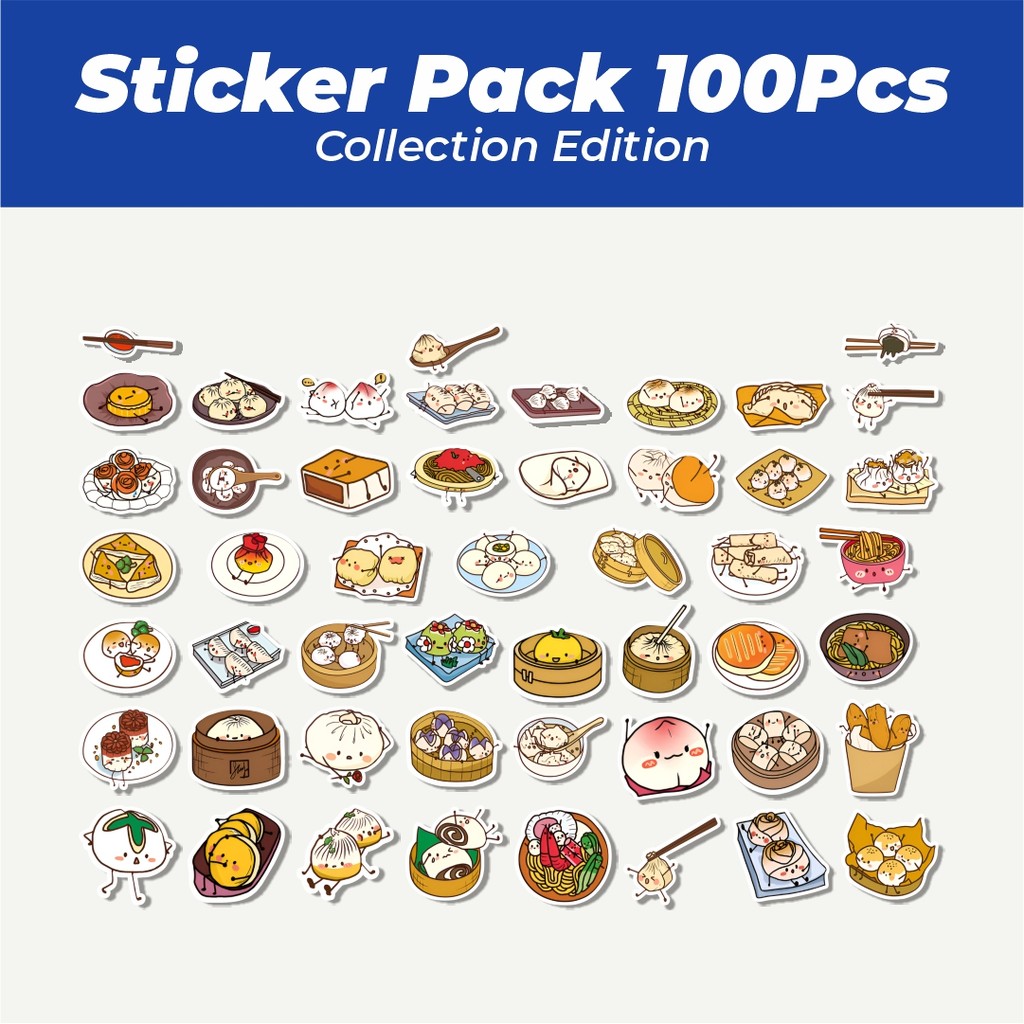 

Hot Stiker Chinesee Dimsum Lucu Anti Air Stikers Berperekat Waterproof Sticker Decal Buat Motor Helm Buku Journal Koper Casing HP Laptop Botol Minum