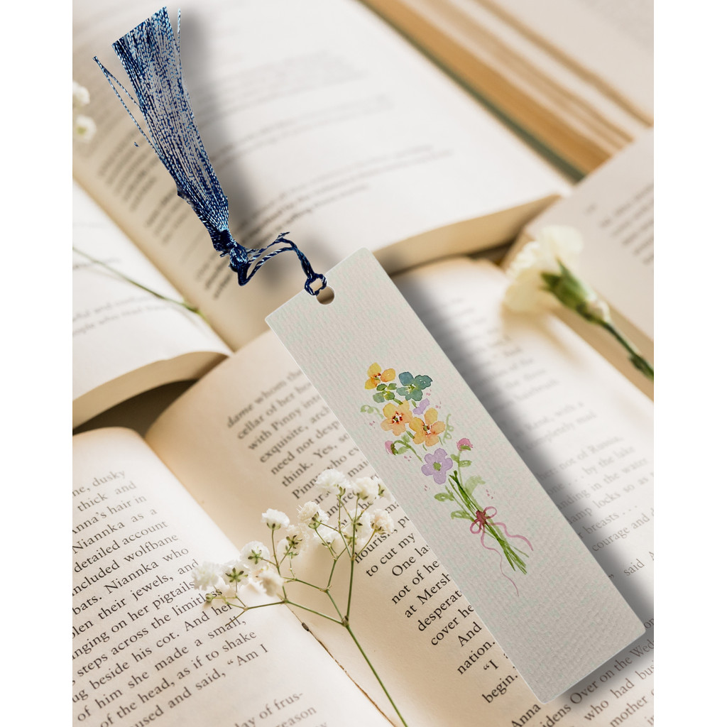 

Watercolorr Pembatas Buku Bookmark Mil Ketemil