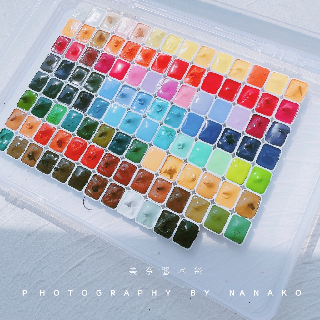 

Handmade Rubens 110 colors watercolor paints blue/green/red/brown pigments for painting nail art professional drawing colors