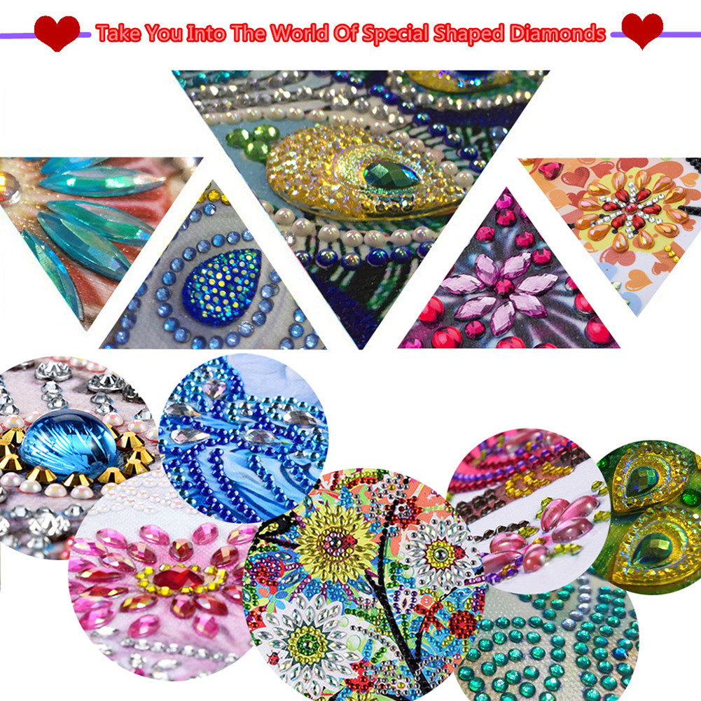 

6PCS DIY Diamond Painting Greeting Card Set Rhinestone Diamond Art Mosaic Postcards for Birthdays Thanksgiving and Holidays
