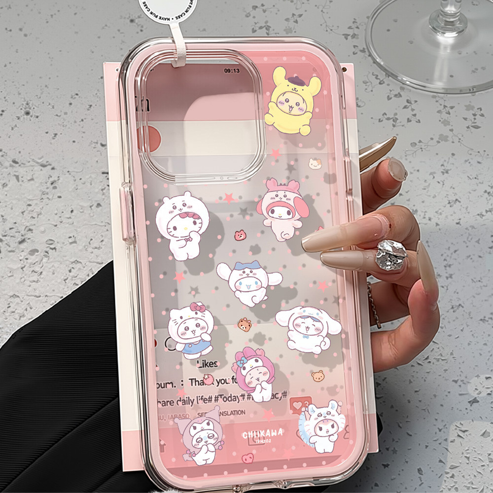 Lucu Case HP Untuk iPhone 11 16 13 15 Pro Max 13 14 12 tpu Soft Case ip 15 16 11 casing iPhone 14 12
