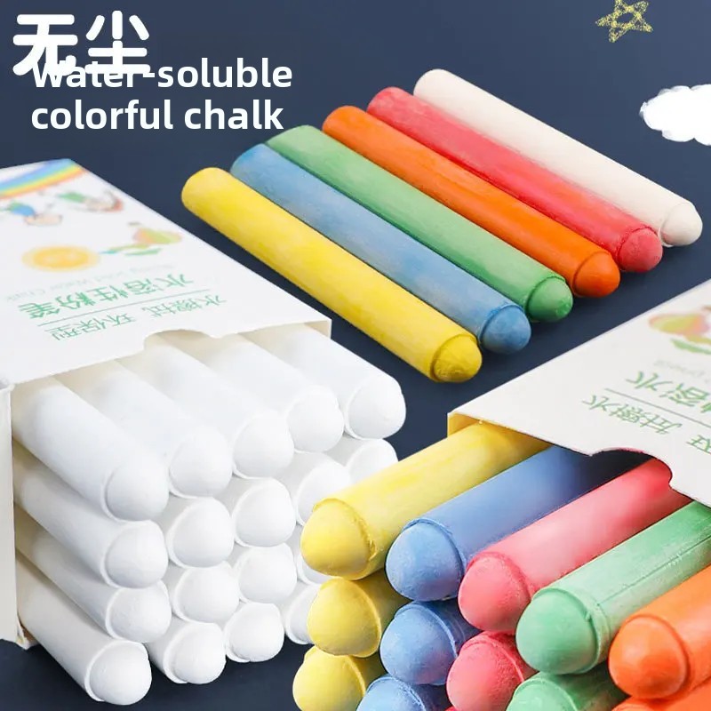 

Water Soluble Colorful Dust Free Chalk Whiteboard Teaching Chalk for Children And Teachers High Quality Chinese Manufacture