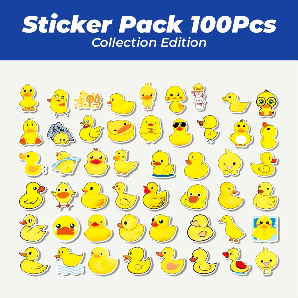 

Hot Stiker Cute B'Duck [Bebek Lucu] Lucu Anti Air Stikers Berperekat Waterproof Sticker Decal Buat Motor Helm Buku Journal Koper Casing HP Laptop Botol Minum