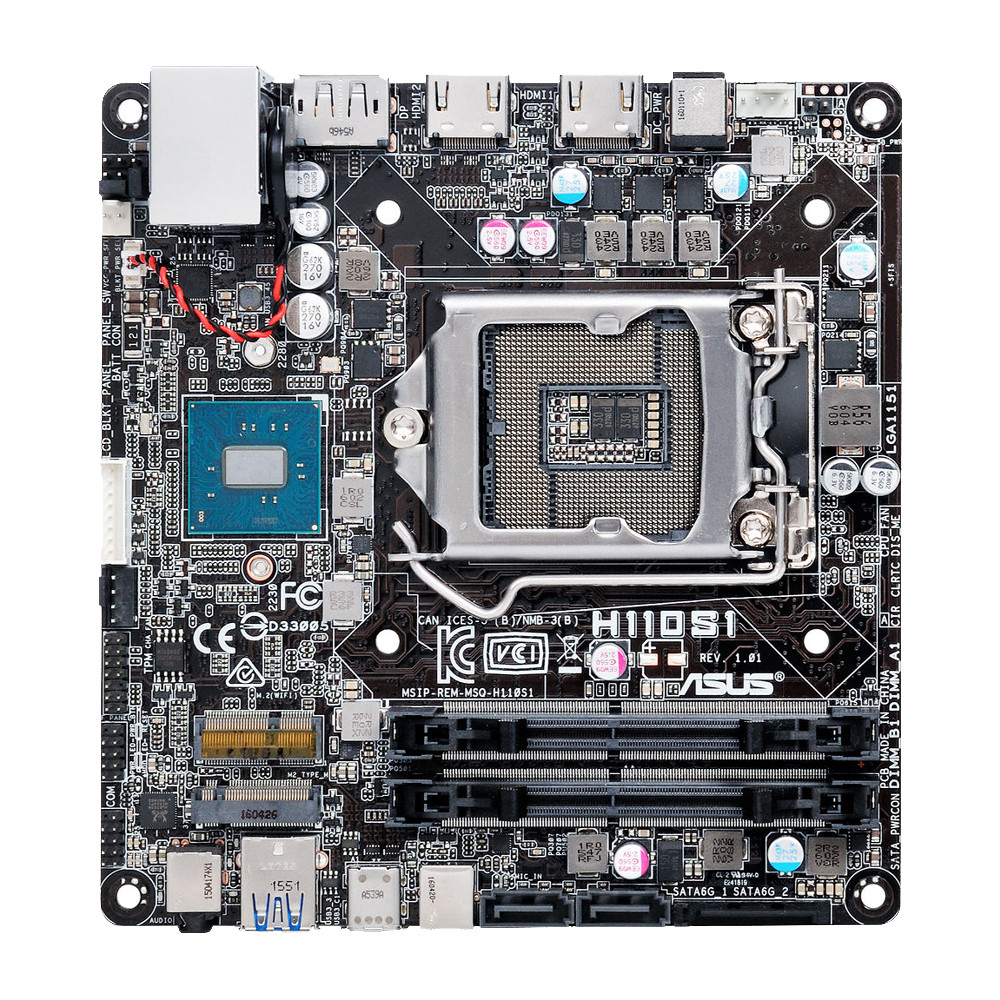 ASUS H110S1 Intel H110 Mini-ITX Motherboard CPU 6th/7th Gen I7 I5 I3 7700 6500 6300 DDR4 Memory LGA 