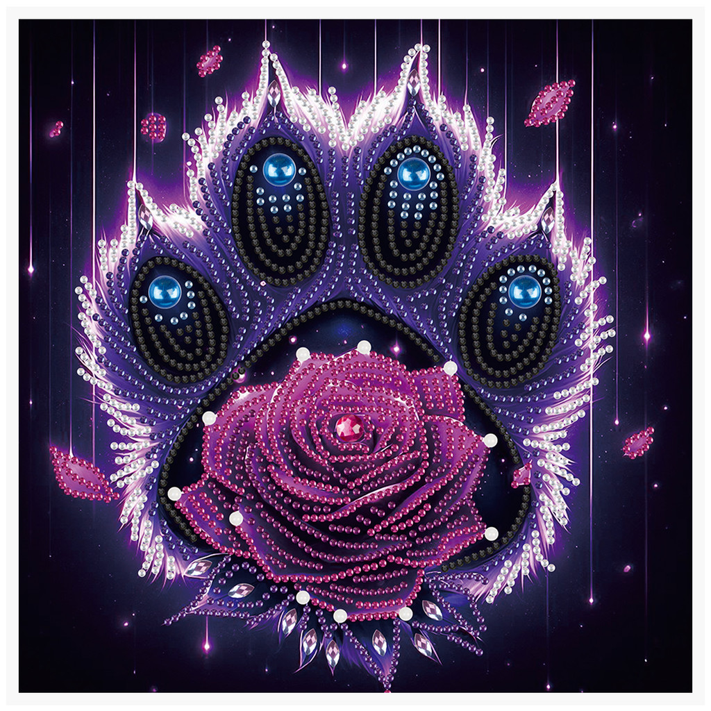 

Special Shape Diamond Art Kits for Beginners and Adults,DIY Bear paw Diamond Art Painting Kits for Home Wall Decoration Gifts