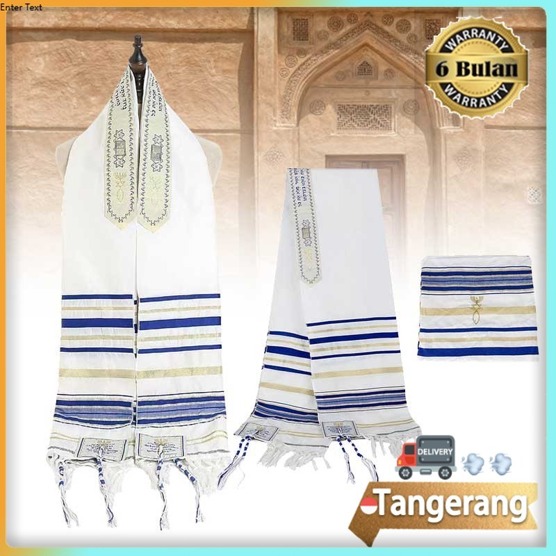 Tallith Shawl Jewish Yahudi Tallit Syal 60cm