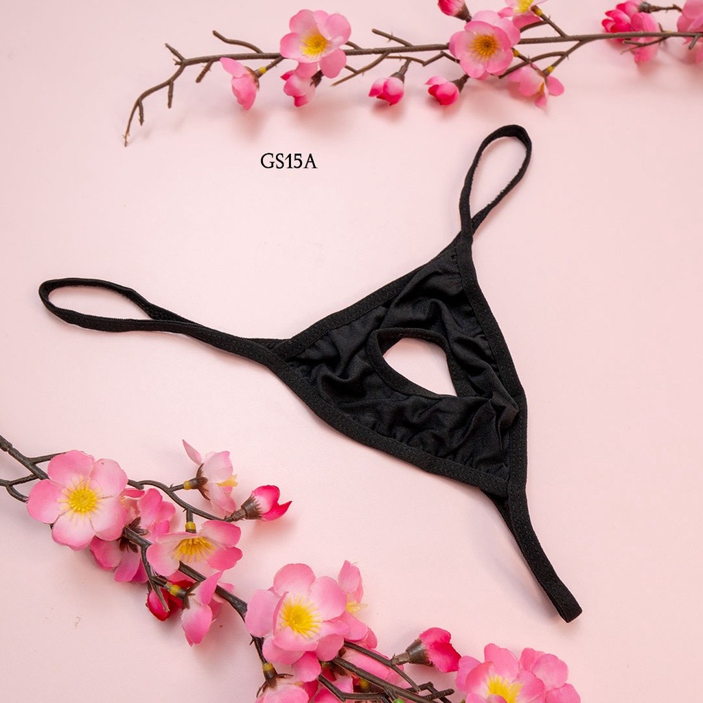Lamore Thong Pria Underwear Celana Dalam CD Hitam Modern GS15A
