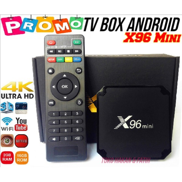 SERBA COD NEW X96 Mini New Android 0.9 Smart TV Box RAM 2GB ROM 16GB - Android TV Box X96 Mini - New