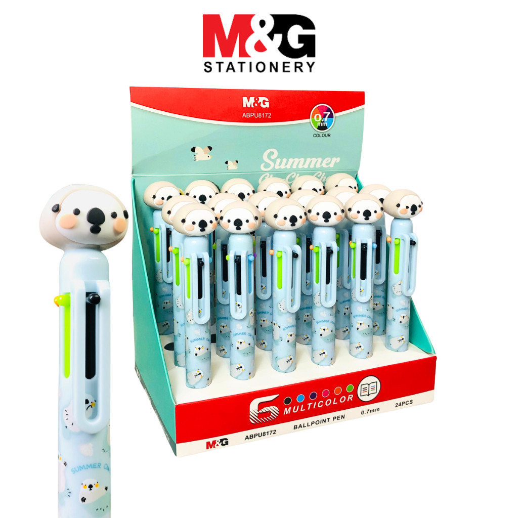 

Pulpen Cetek 6 Warna M&G SUMMER CHACHACHA Ballpoint 6 in 1 pen ABPU8172