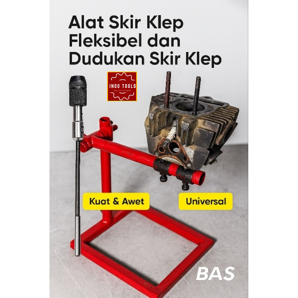 2 alat Skir klep dan dudukan skir klep universal