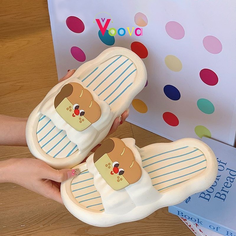 VOOVA Slipper/ Sandal Rumah/ Sandal Indoor Outdoor/ Sandal Karet Slop Motif Beruang Lucu / Sandal Wa