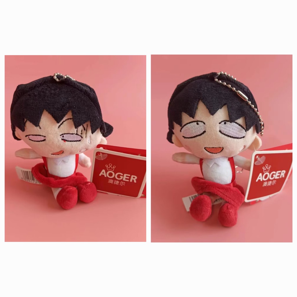 Po 21hari Chibi Maruko-chan doll pendant plush // boneka chibi Maruko chan // gantungan kunci chibi 