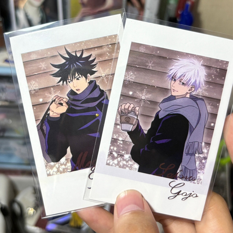 

2Pcs/Set Cute Anime Card Cosplay Rounded Corners LOMO Card Postcard Christmas Gifts Girls