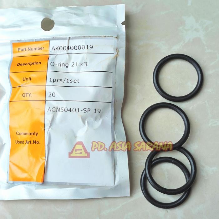 

O Ring 21x3 ACN50401-SP-19 INGCO Seal Karet Combo Nailer AK004000019