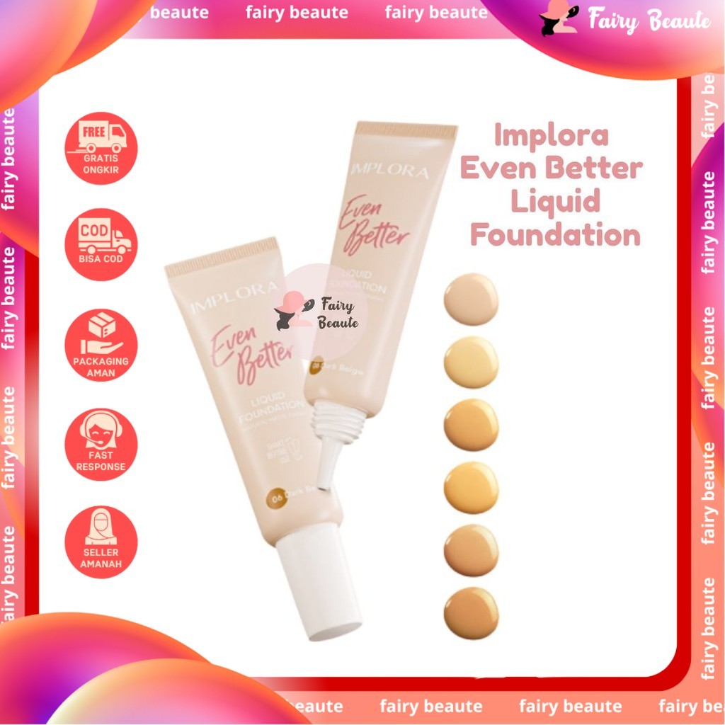 Implora Even Better Liquid Foundation BPOM ORIGINAL