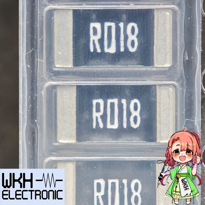 Resistor R018 2512 SMD 2W 0.018 ohm 18mR accuracy 1% rshunt 18miliR DV83...