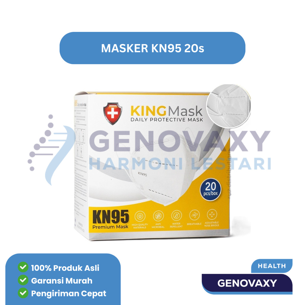 KingMask Masker KN95 Masker Medis Isi 20 pcs