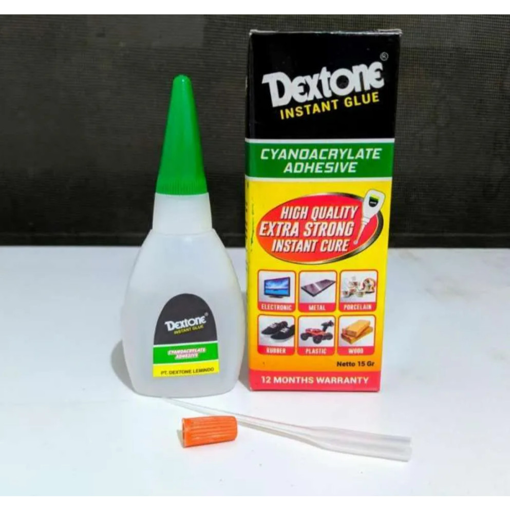 

50 PCS LEM KOREA - LEM TETES DEXTONE 15gr SERBAGUNA | LEM SETAN INSTANT | POWER GLUE SUPER REKAT KUAT