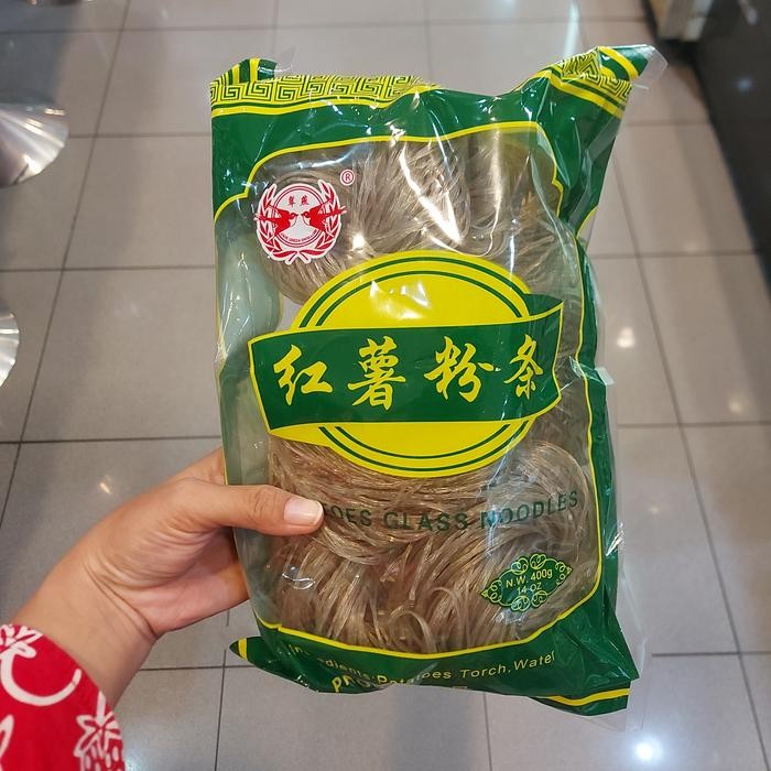 

potato glass noodle 400g bihun kentang korea style green jade