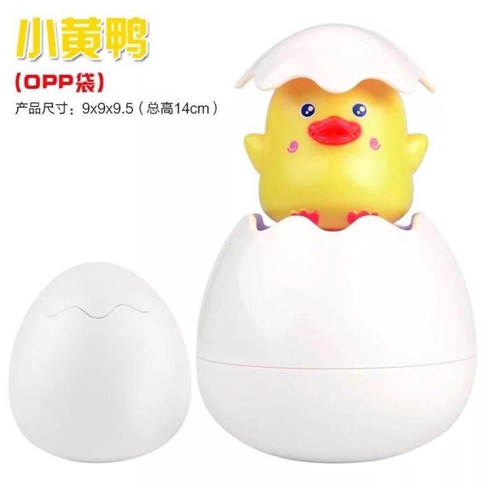 TERBARU Mainan mandi semprot air hujan telur anak - Mainan Mandi Telur - telur duck