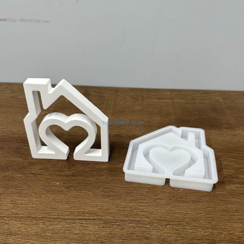 

896B House Silicone Mold DIY Scented Mold Heart House Resin Mould