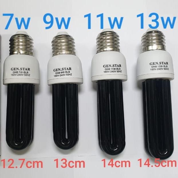 READY Lampu UV-BLB Cek Uang Palsu money Detector 7,9,11,13w - GNB 7W