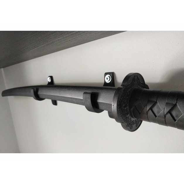 

Wall Holder Display Katana Samurai Bracket Pedang Dudukan Mount - K3D #n6