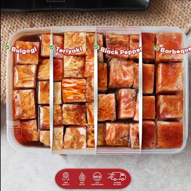 

Beef Saikoro Marinasi Teriyaki 500 gr