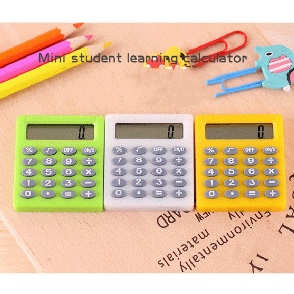 

3pc Exam Calculator Portable Electronic Random Color Practical for Test Kids Lightweight Compact Size Home Office School