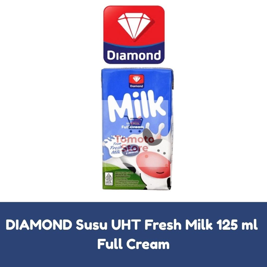 

✨ TOMOTOSTORE ✨ DIAMOND Susu UHT Full Cream Fresh Milk 125 ml