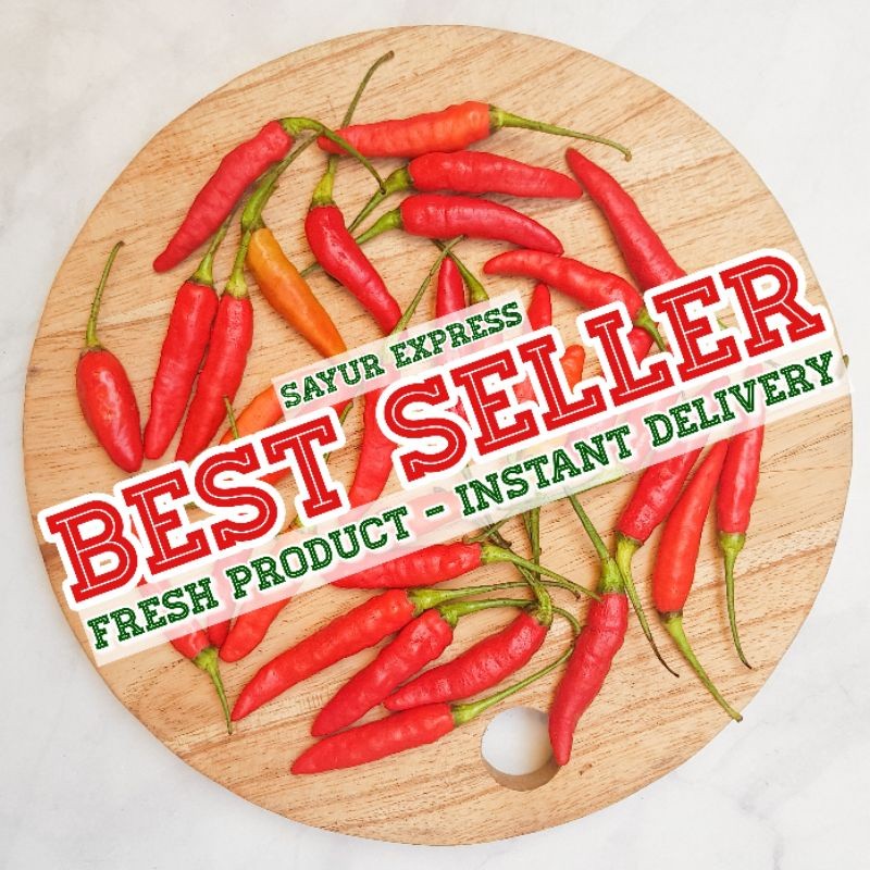 

PROMO KIRIM INSTAN Cabe Rawit Merah 100gr Sayur Express