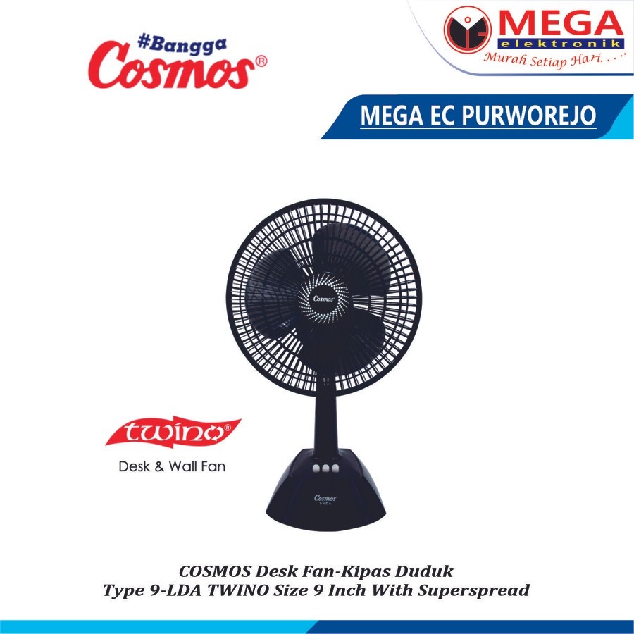 COSMOS KIPAS ANGIN DUDUK 9 LDA DESK FAN 9 INCH