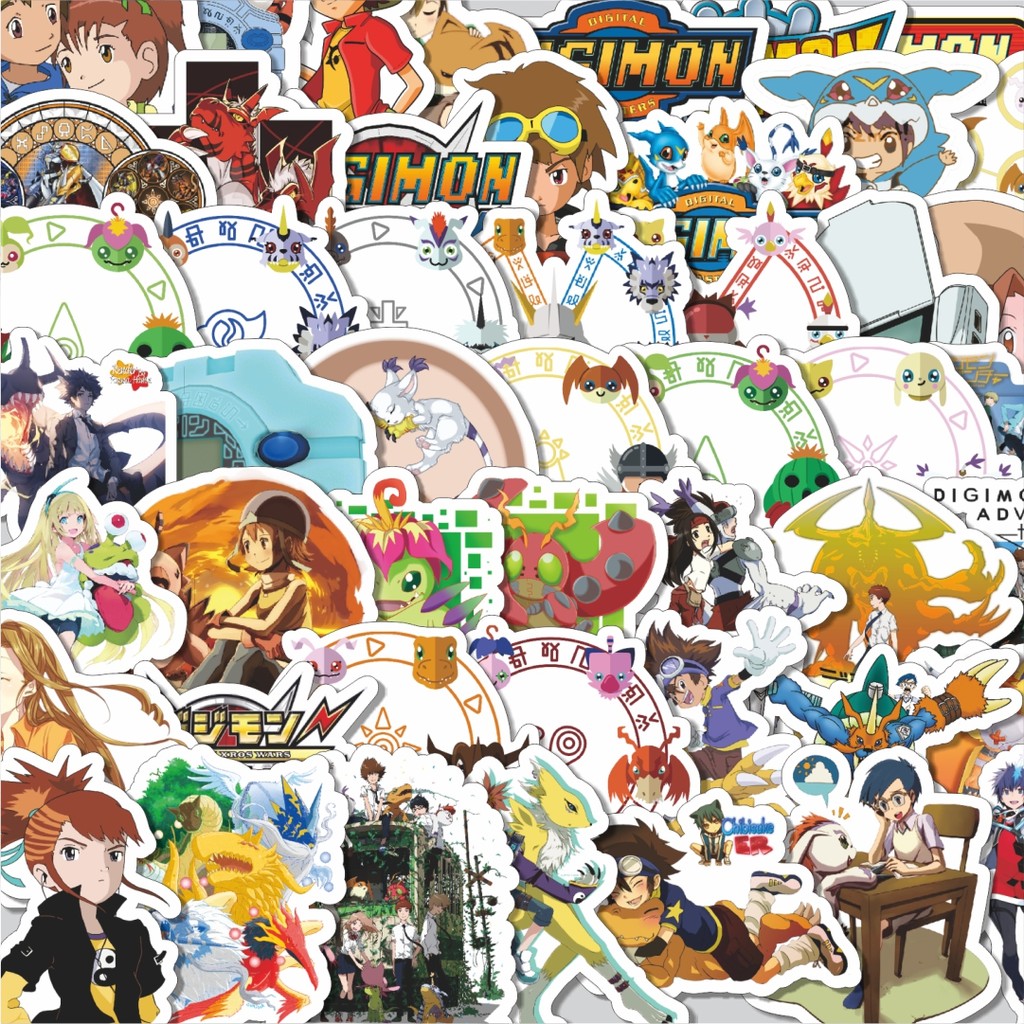 

Stiker Cutting Pack Stiker Anime Series Digimon Character Mix 2 Isi 100Pcs Series Aesthetic Lucu Keren Untuk Koper Bahan Vynil