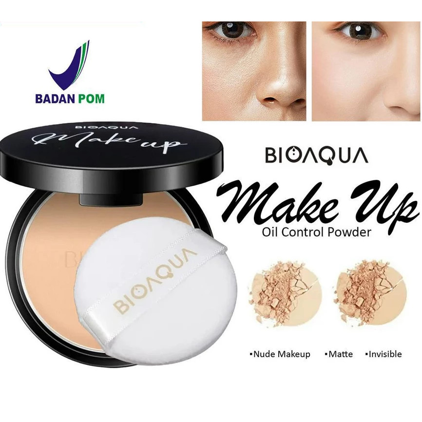 Bioaqua Pressed Powder Make up Oil Control Bedak Padat Glowing BPOM