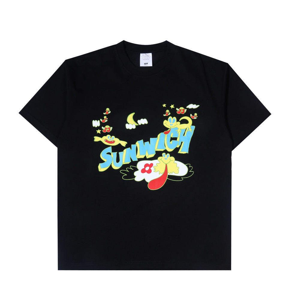 Sunwich - Lizard - T-shirt - Black
