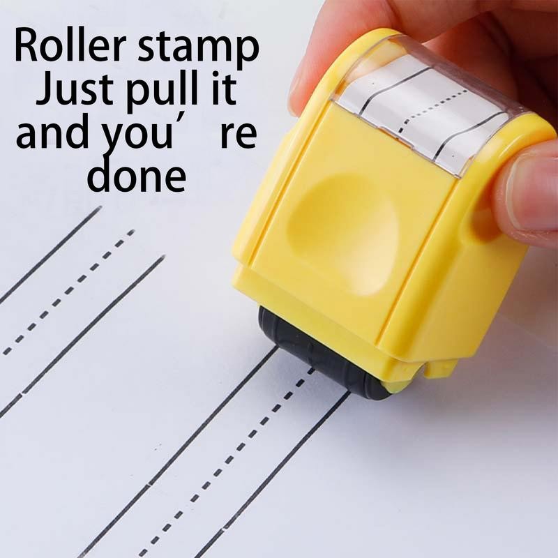 

Practice Roller Stamp Automatic Filling Ink Line Roll Stamp Teacher Stamp Sentence Strip Teacher Handwriting Exercise