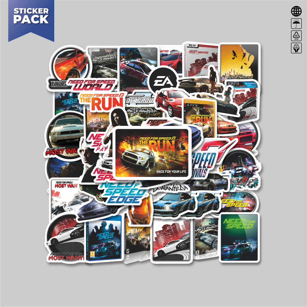 

[100PCS]Stiker Pack Stiker Game Series Need For Speed Universe Character Mix 2 Aesthetic Vinyl Anti Air Dekorasi Sticker Laptop Buku Journal Koper Helm Casing HP Gitar Helm Skateboard