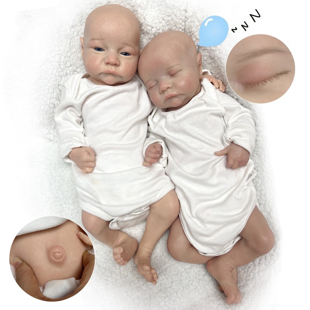 42cm Silicone Boy Levi Painted/Unpainted Doll Full Solid Silicone Reborn Doll Handmade Baby Doll Bon