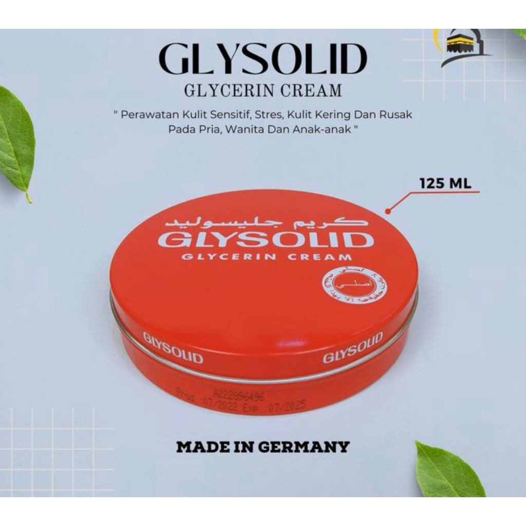Cream Glysolid 125ml Cream Glycerin Pelembab Import