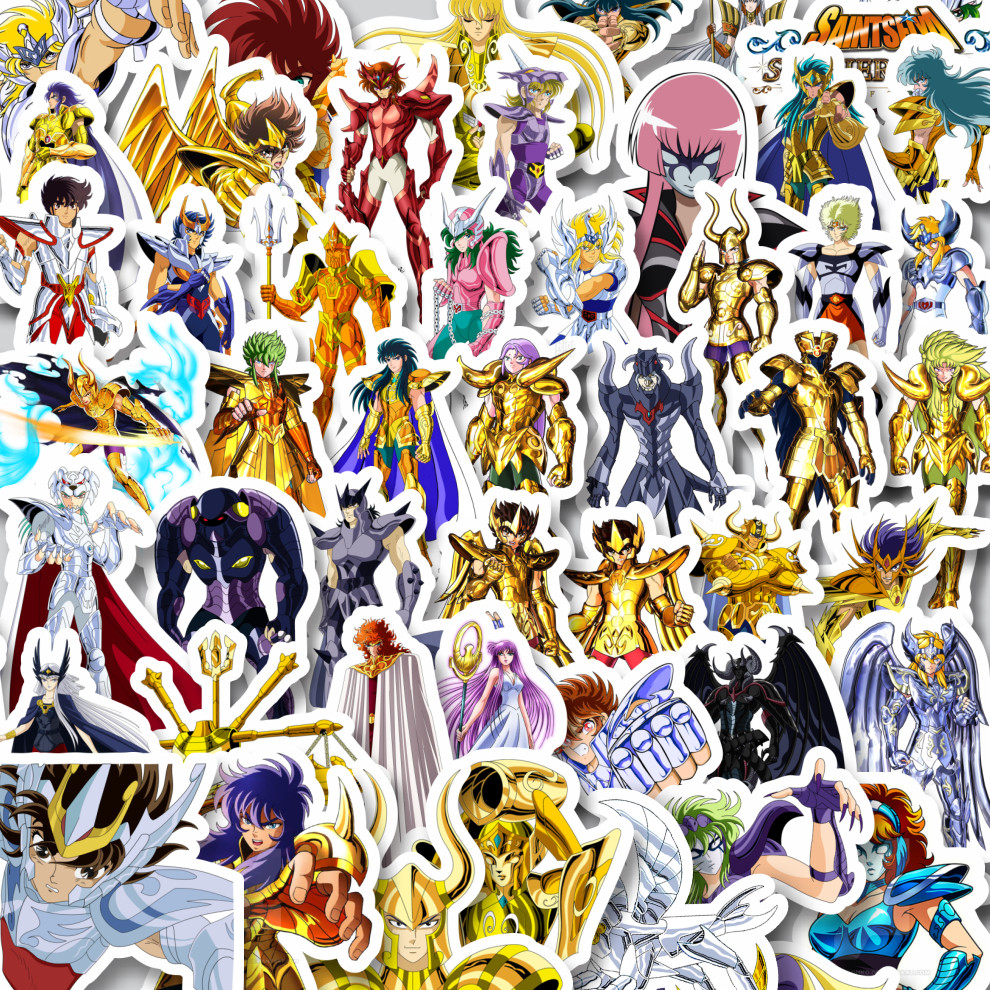 

Stiker Cutting Pack Stiker Anime Saint Seiya Character Mix 5 Isi 100Pcs Series Aesthetic Lucu Keren Untuk Koper Bahan Vynil