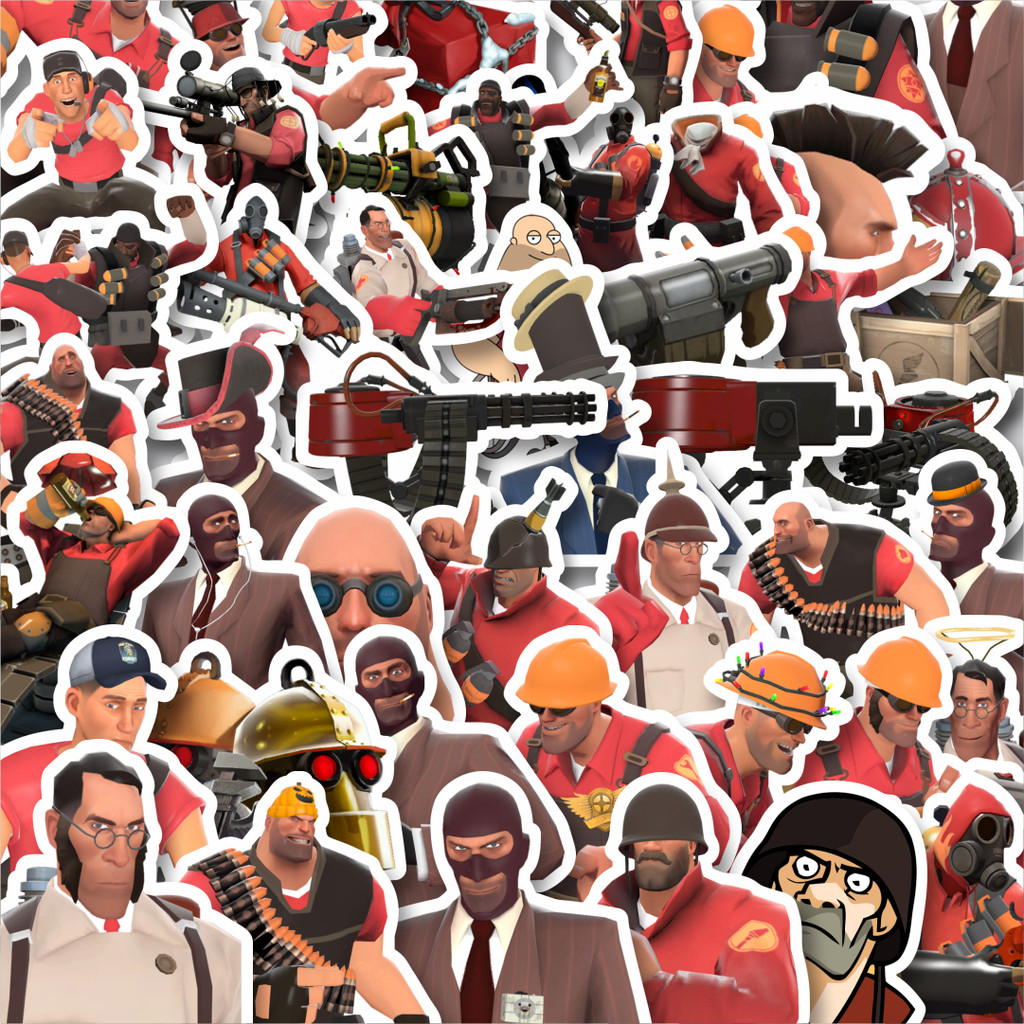 

Stiker Cutting Pack Stiker Game Series Team Fortres Character V4 Isi 100Pcs Series Aesthetic Lucu Keren Untuk Koper Bahan Vynil