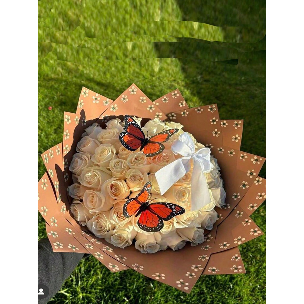 

20pcsWaterproof flower packaging paper, chrysanthemum flowers bouquet gift packaging Korea flower supplies, gift packaging paper