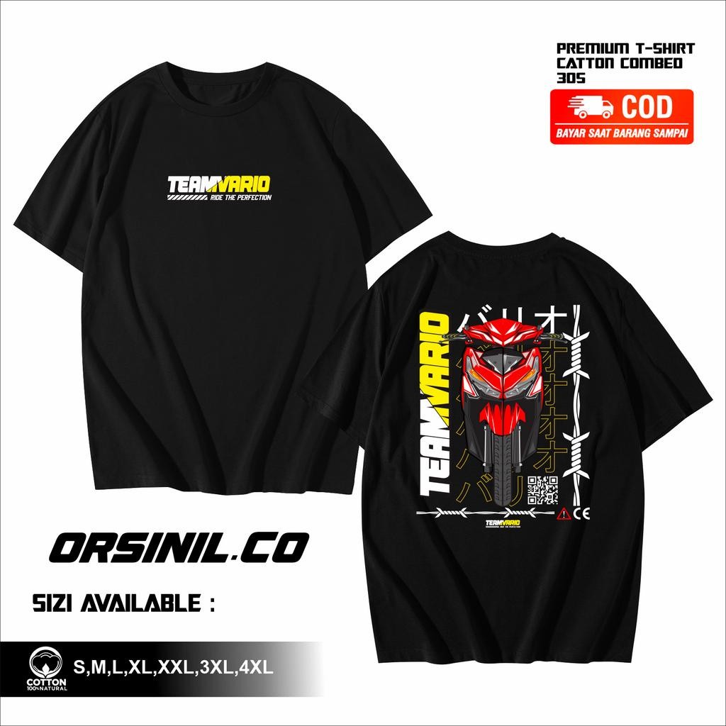 Kaos Baju Otomotif Team Vario