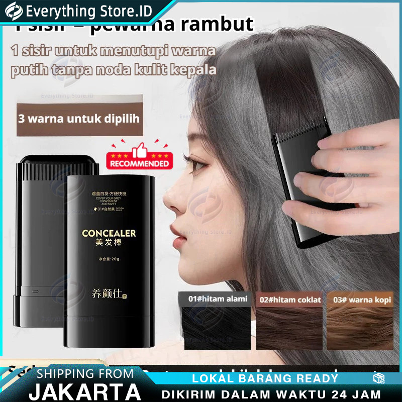 COD Penutup Uban Permanen/Alat Semir Rambut /Cat Rambut /Penghitam Rambut Uban Permanen/Semir Rambut