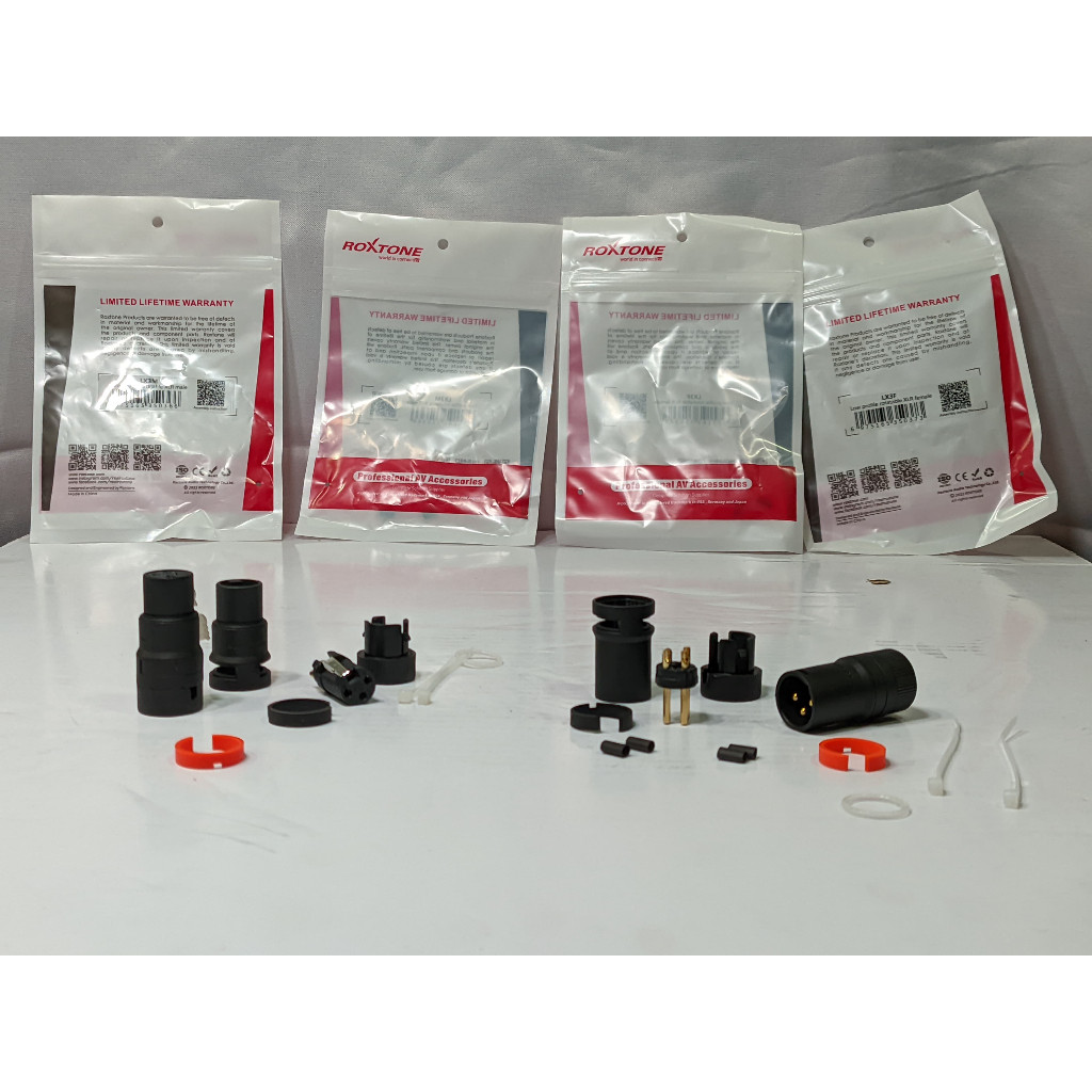 jack XLR Roxtone Low Profile Rotatable XLR Female / Male