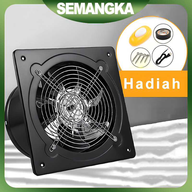 Exhaust Fan Dinding 4Inch Kipas Exhaust Ventilasi Dinding exhaust fan kamar mandi Booster Fan