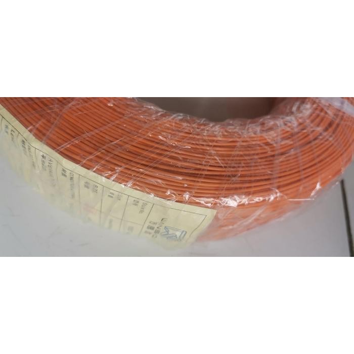 

1Meter Kabel 24awg AWG24 Serabut putih Tined Silver Tinned Cu Per - Orange CARMUDIE