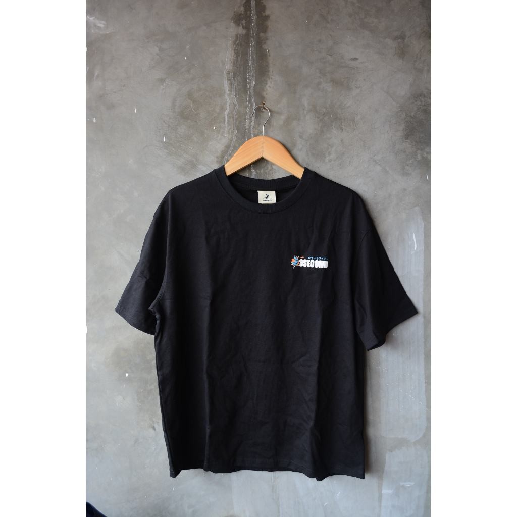 Kaos Pria Hitam 3second