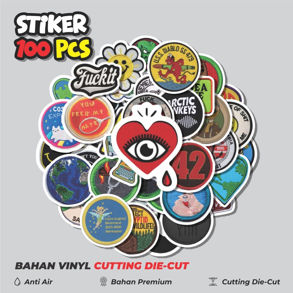 

Terbaru! 50 pcs Stiker Patch V1 Dekorasi Lucu Kreatif untuk Notebook, Skateboard, HP
